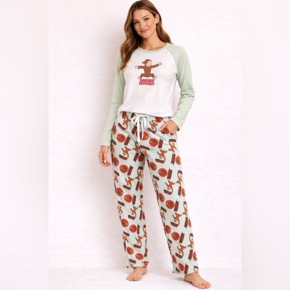 Curious George 2-Piece Pajama Set – Size Large